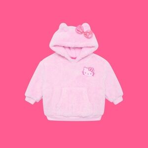 Hello Kitty: Plush Cosplay Hoodie - Toddler 3T - Light Pink